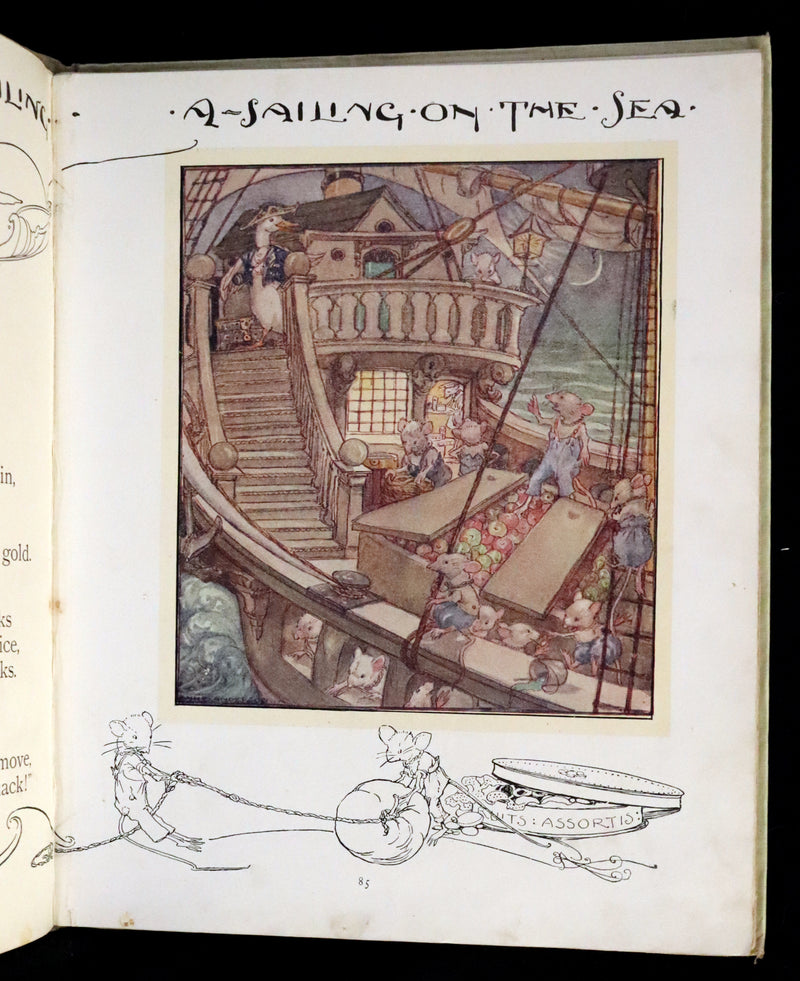 1921 First Edition - Old Mother Goose Nursery Rhyme illustrated by Anne Anderson