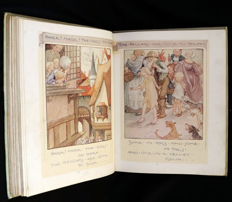 1921 First Edition - Old Mother Goose Nursery Rhyme illustrated by Anne Anderson