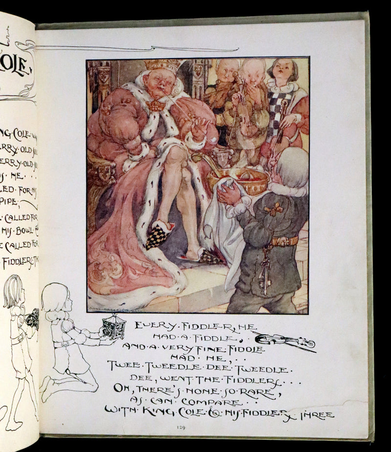 1921 First Edition - Old Mother Goose Nursery Rhyme illustrated by Anne Anderson