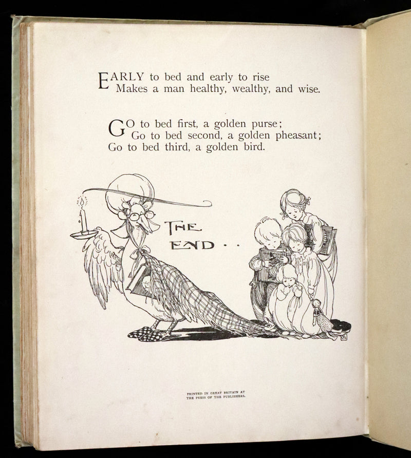 1921 First Edition - Old Mother Goose Nursery Rhyme illustrated by Anne Anderson