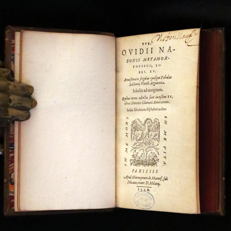 1560 Scarce Edition - Ovid's Metamorphoses, Metamorphoseon Libri XV