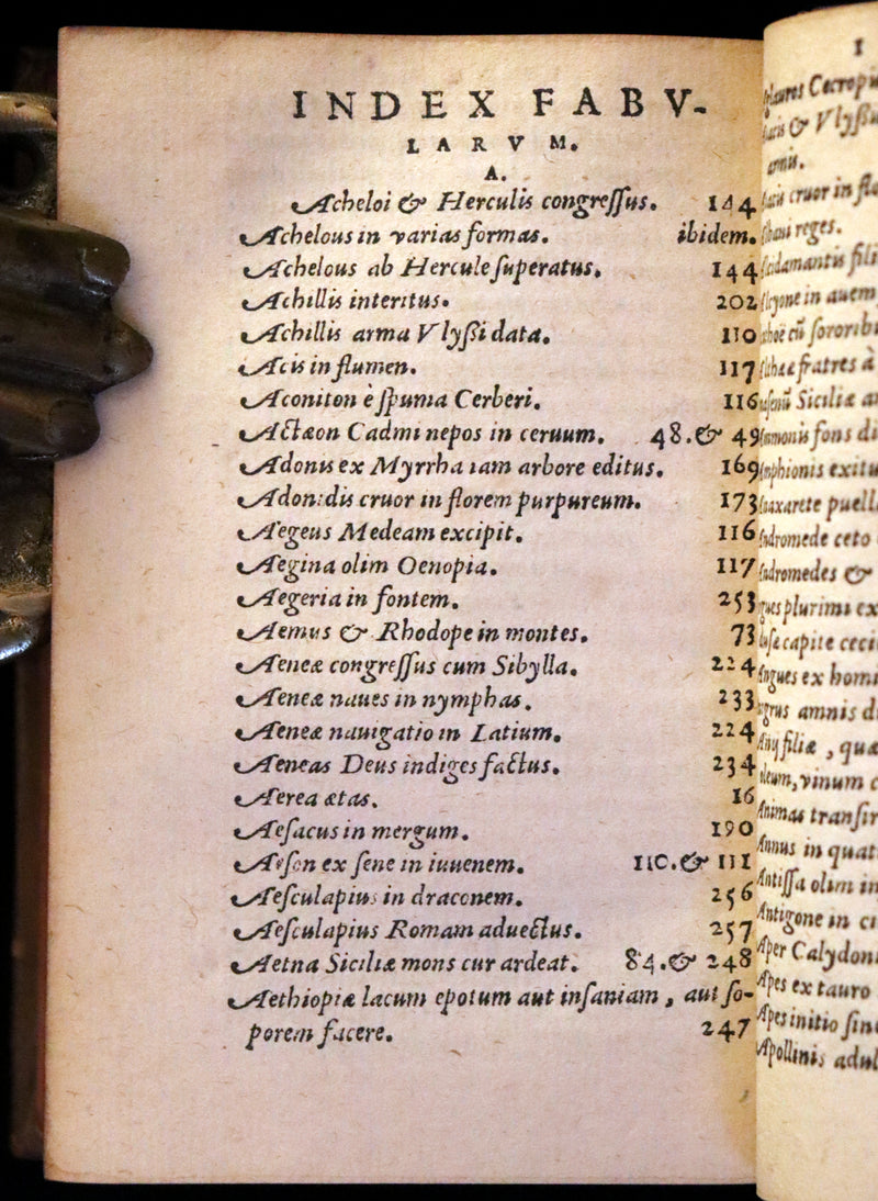 1560 Scarce Edition - Ovid's Metamorphoses, Metamorphoseon Libri XV