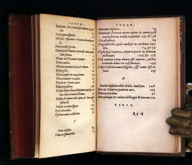 1560 Scarce Edition - Ovid's Metamorphoses, Metamorphoseon Libri XV