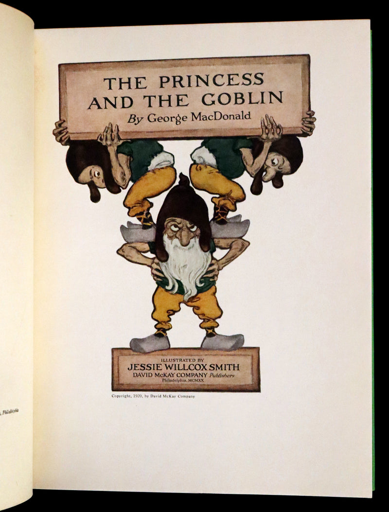 1920 Rare Book - The Princess and the Goblin Illustrated by Jessie Willcox Smith