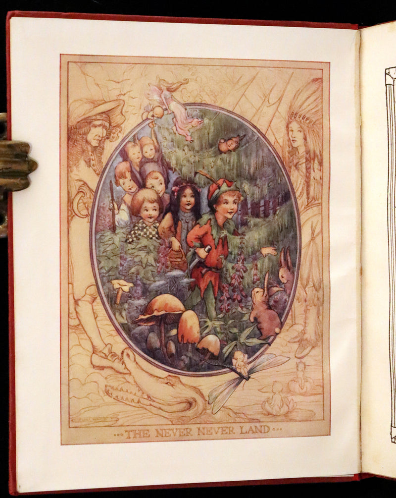 1913 First UK Edition - Peter Pan's ABC Illustrated in Colour by Flora White