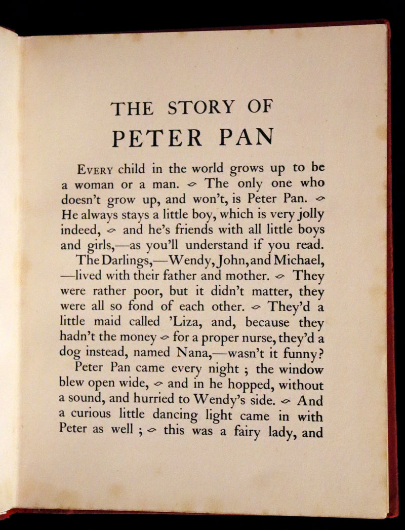 1913 First UK Edition - Peter Pan's ABC Illustrated in Colour by Flora White
