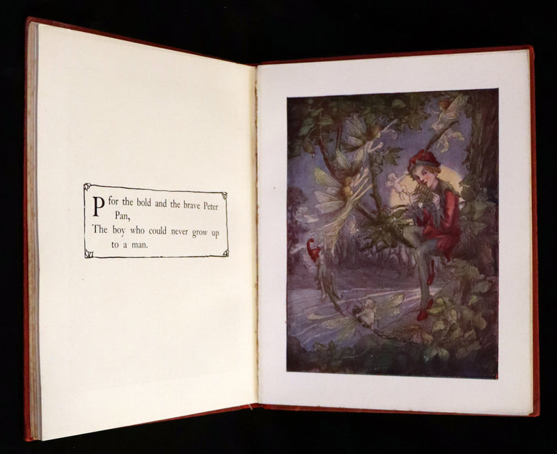1913 First UK Edition - Peter Pan's ABC Illustrated in Colour by Flora White
