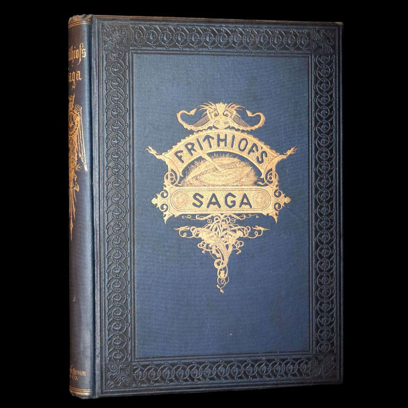 1878 Rare First Edition- Frithiof's Saga, Illustrated Viking Tales of the North