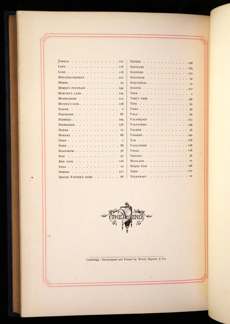 1878 Rare First Edition- Frithiof's Saga, Illustrated Viking Tales of the North