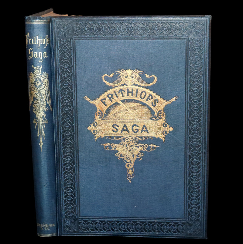 1878 Rare First Edition- Frithiof's Saga, Illustrated Viking Tales of the North