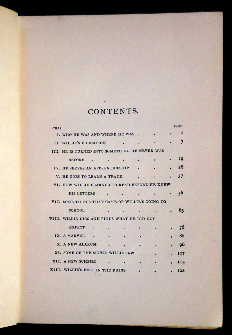 1890 Rare Book - History of Gutta-Percha Willie by George MacDonald