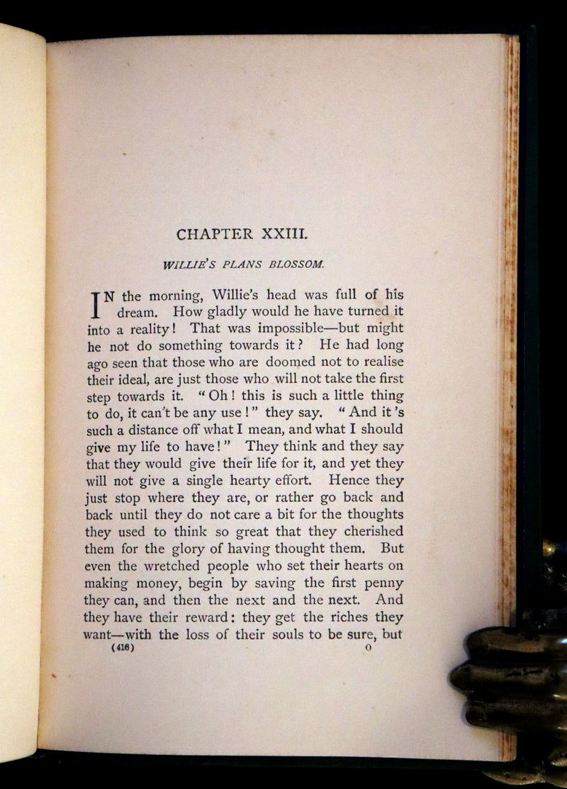 1890 Rare Book - History of Gutta-Percha Willie by George MacDonald