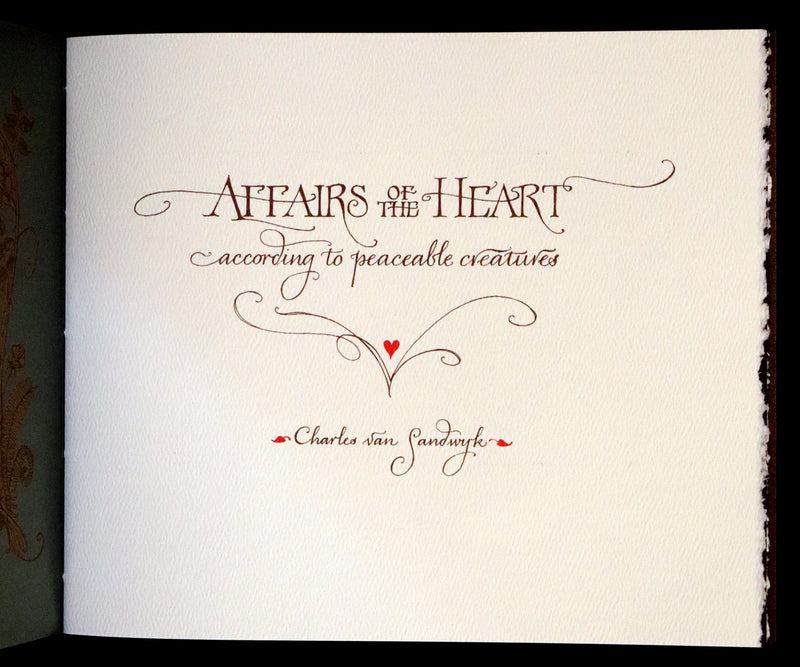 2019 Rare Book - Affairs Of The Heart Peaceable Creatures by Charles van Sandwyk