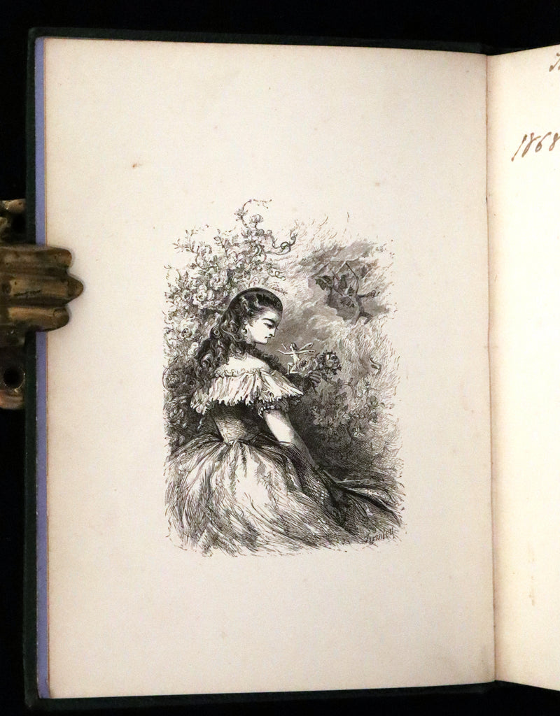 1867 Rare Book - The Culprit Fay by J. Rodman Drake Illustrated by A. Lumley