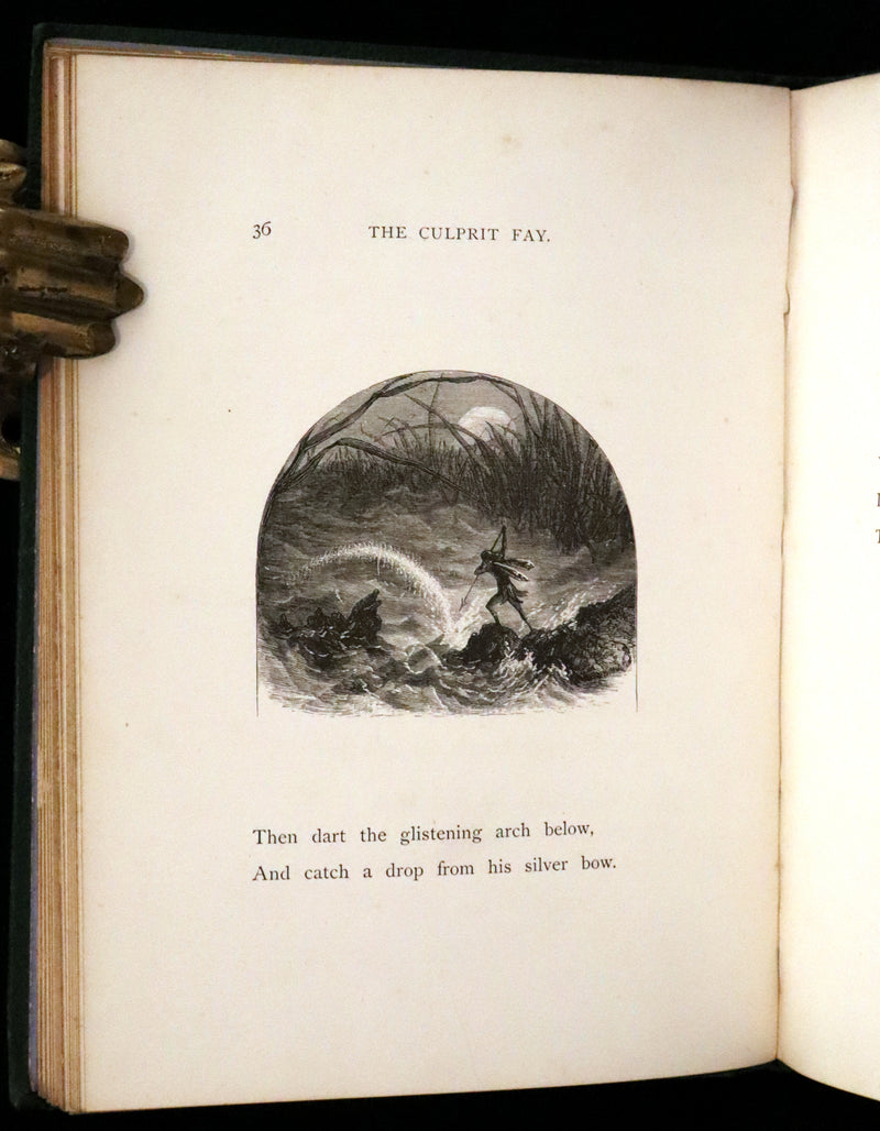 1867 Rare Book - The Culprit Fay by J. Rodman Drake Illustrated by A. Lumley