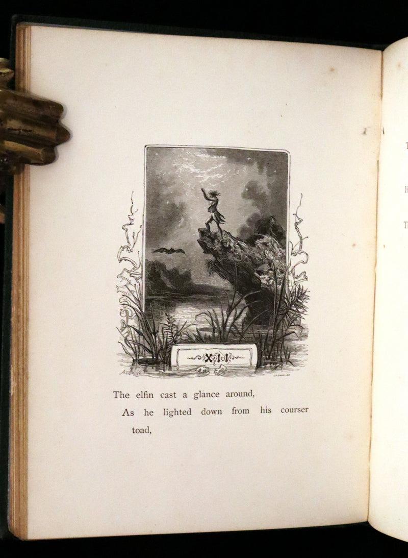 1867 Rare Book - The Culprit Fay by J. Rodman Drake Illustrated by A. Lumley
