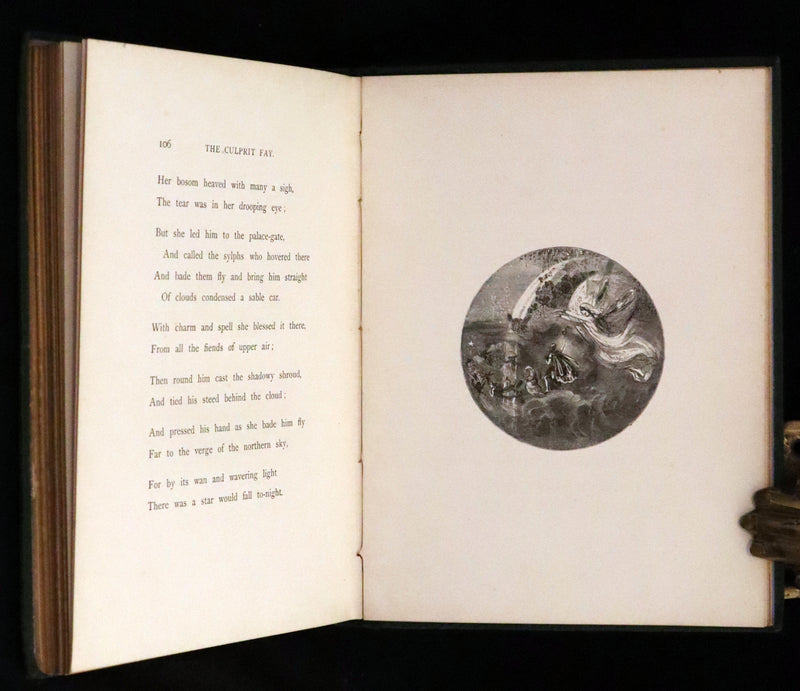 1867 Rare Book - The Culprit Fay by J. Rodman Drake Illustrated by A. Lumley