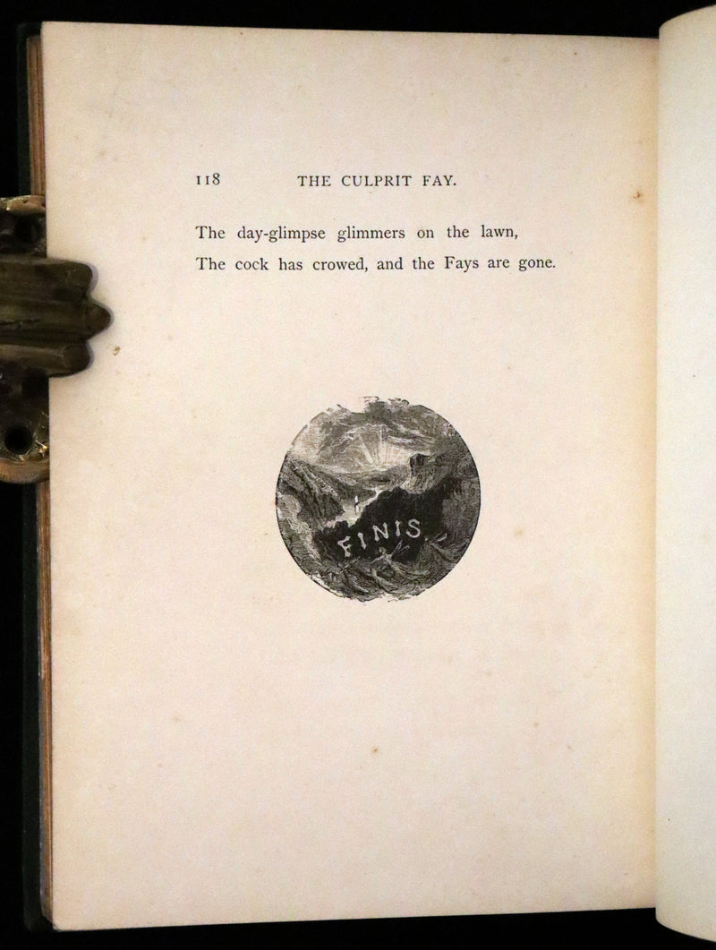 1867 Rare Book - The Culprit Fay by J. Rodman Drake Illustrated by A. Lumley