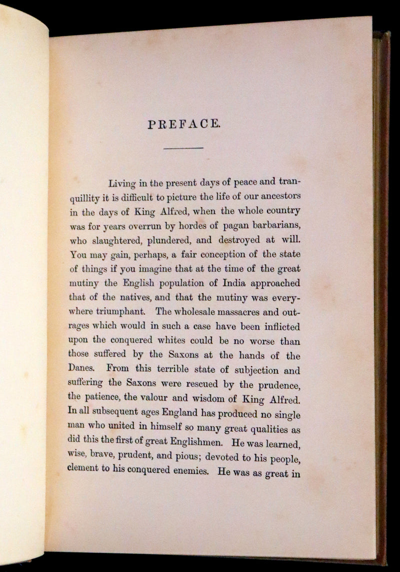 1890 Rare Book - The Dragon and the Raven,The Days of King Alfred by G.A. Henty