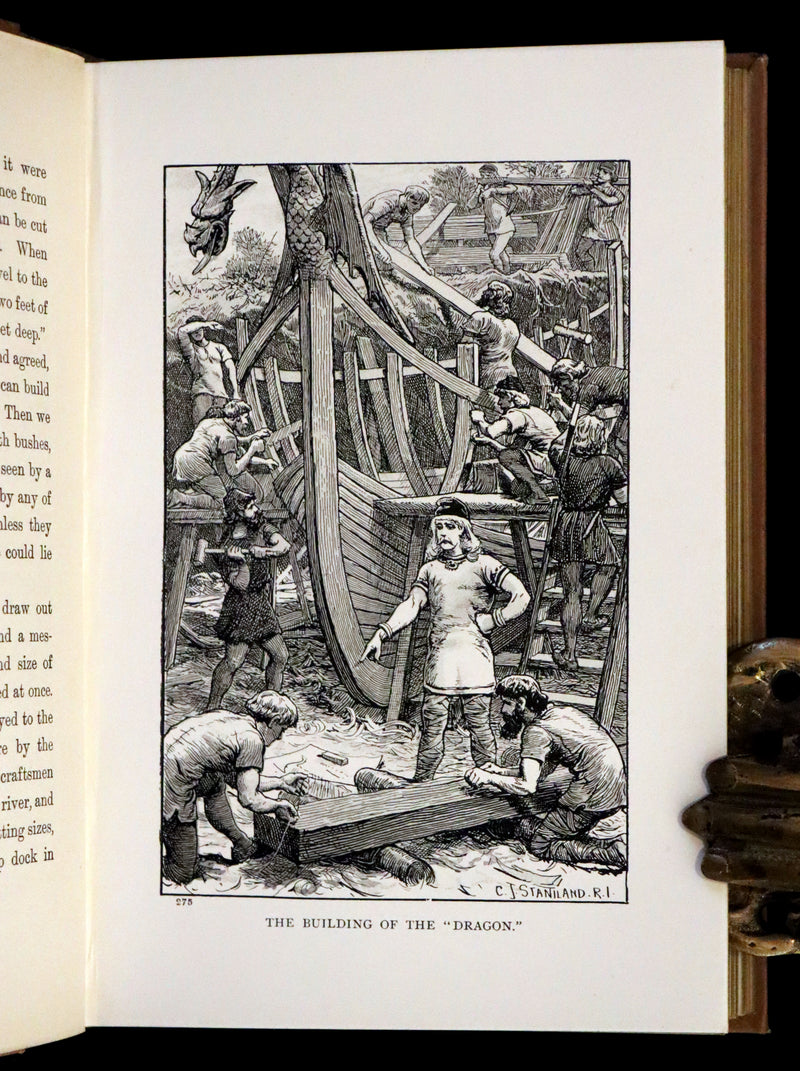 1890 Rare Book - The Dragon and the Raven,The Days of King Alfred by G.A. Henty