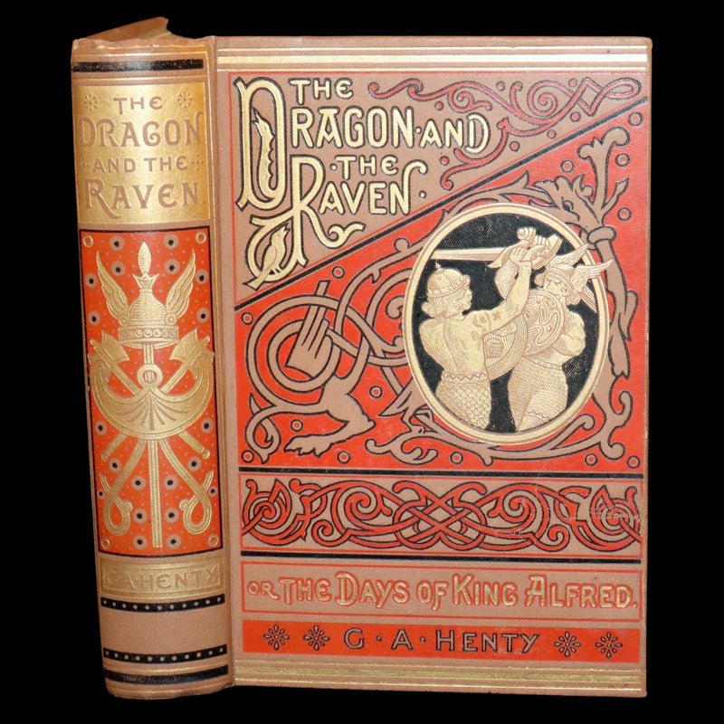 1890 Rare Book - The Dragon and the Raven,The Days of King Alfred by G.A. Henty