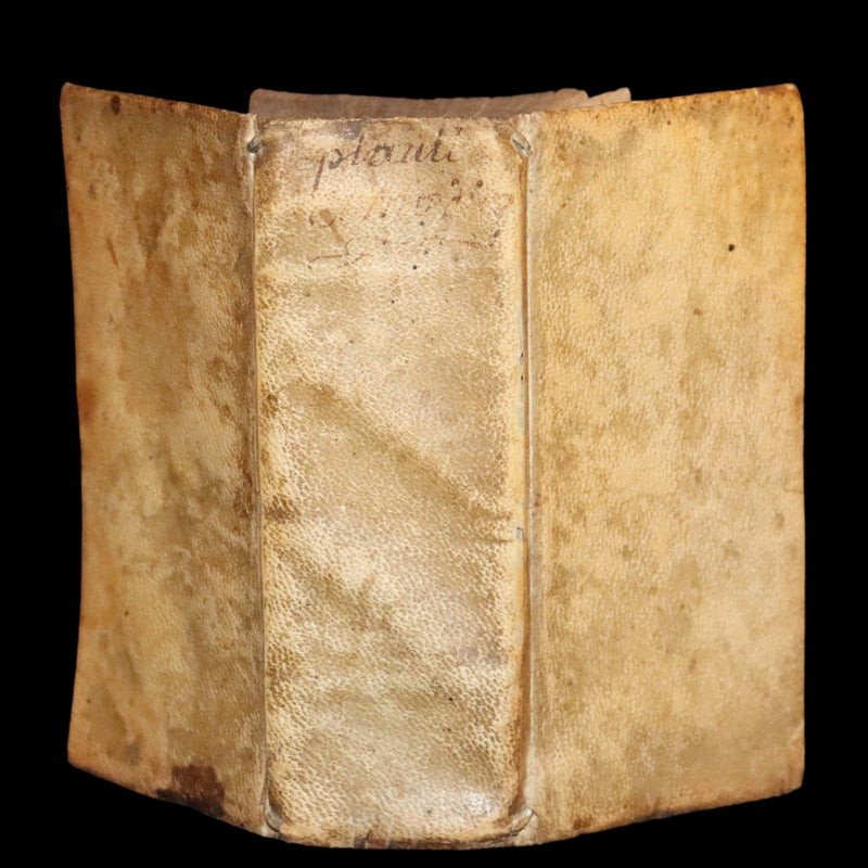 1652 Rare Vellum Latin Book - Plautus Plays, Plauti Comoediae Superstites XX