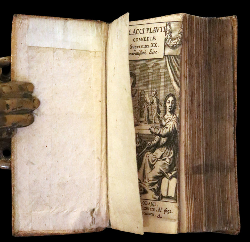 1652 Rare Vellum Latin Book - Plautus Plays, Plauti Comoediae Superstites XX