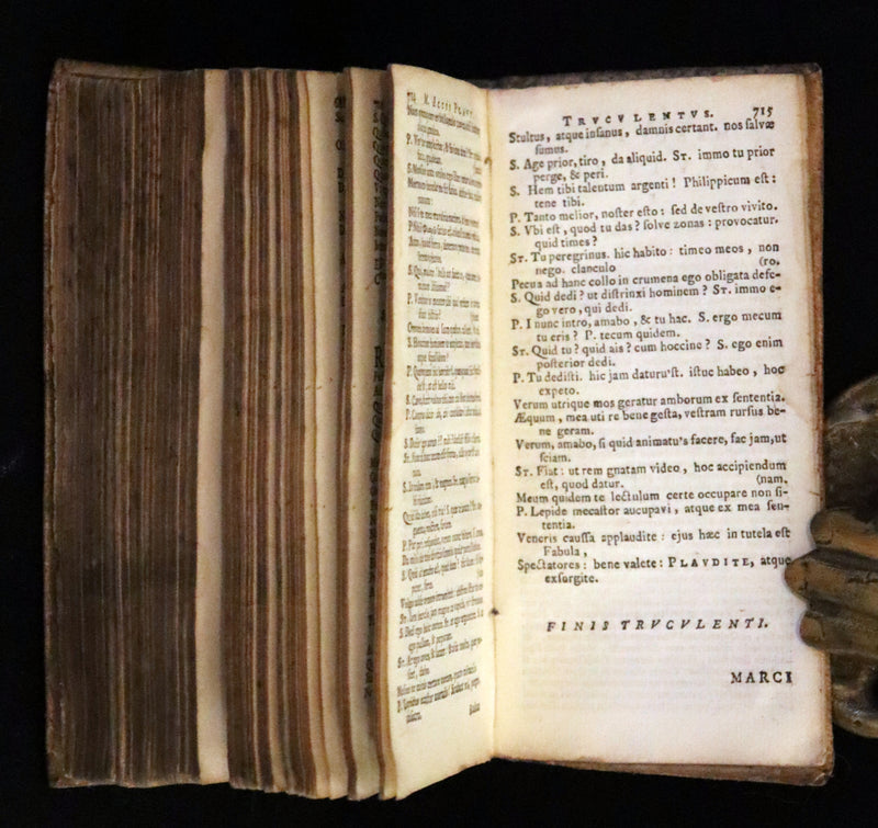 1652 Rare Vellum Latin Book - Plautus Plays, Plauti Comoediae Superstites XX