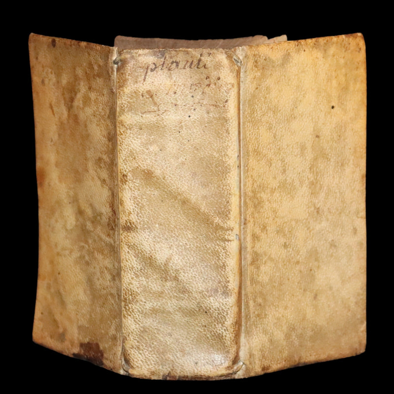 1652 Rare Vellum Latin Book - Plautus Plays, Plauti Comoediae Superstites XX