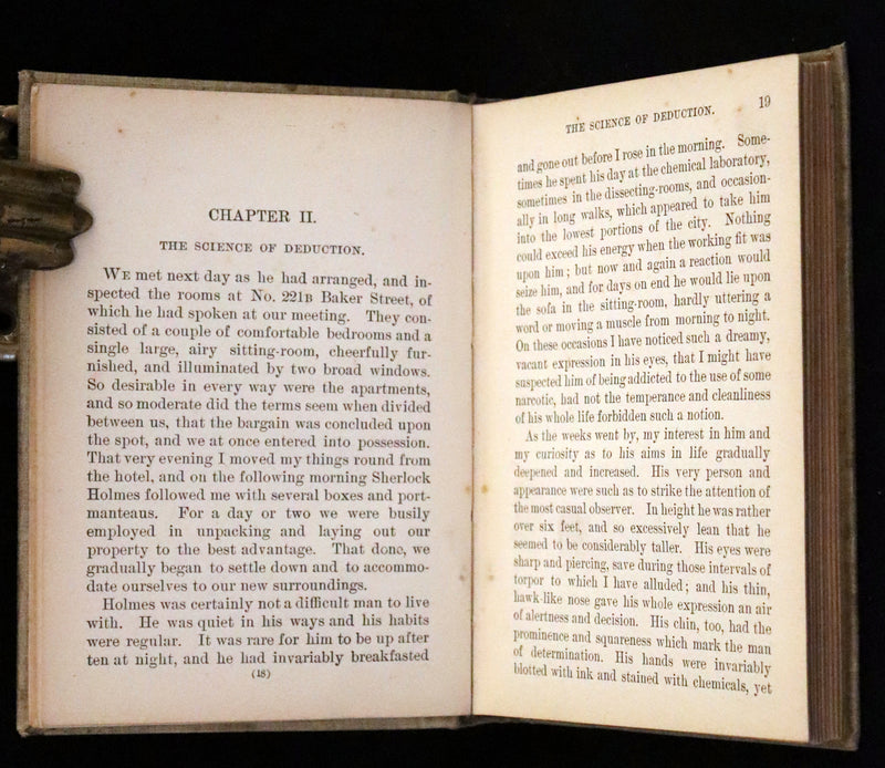 1895 Scarce Edition - A Study in Scarlet, Sherlock Holmes and Dr. Watson
