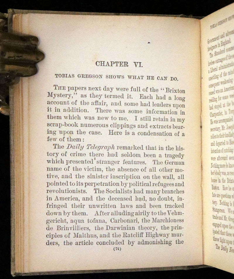 1895 Scarce Edition - A Study in Scarlet, Sherlock Holmes and Dr. Watson
