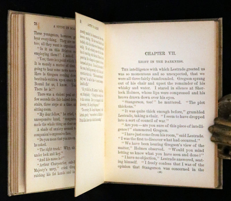 1895 Scarce Edition - A Study in Scarlet, Sherlock Holmes and Dr. Watson