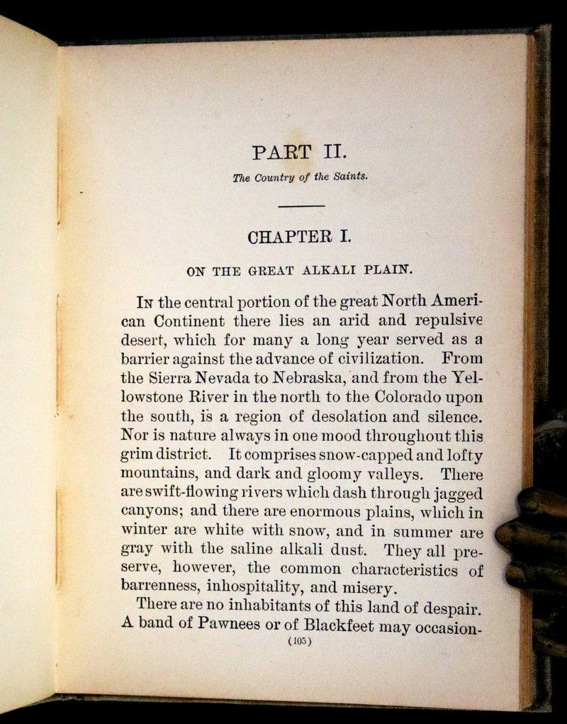1895 Scarce Edition - A Study in Scarlet, Sherlock Holmes and Dr. Watson