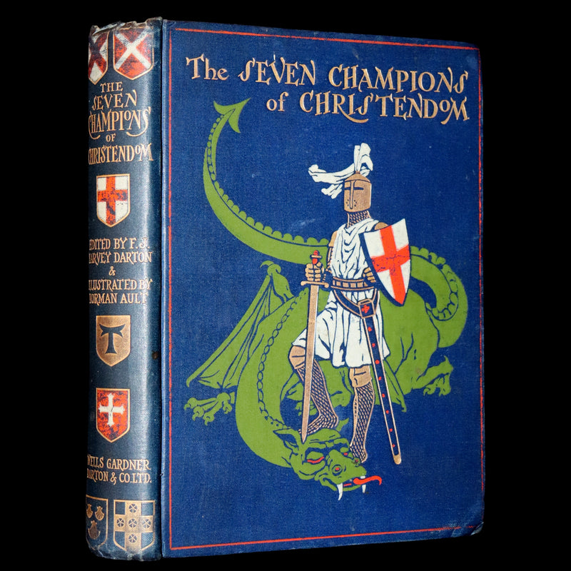 1915 Rare Book - The Seven Champions Of Christendom by F. J. Harvey Darton