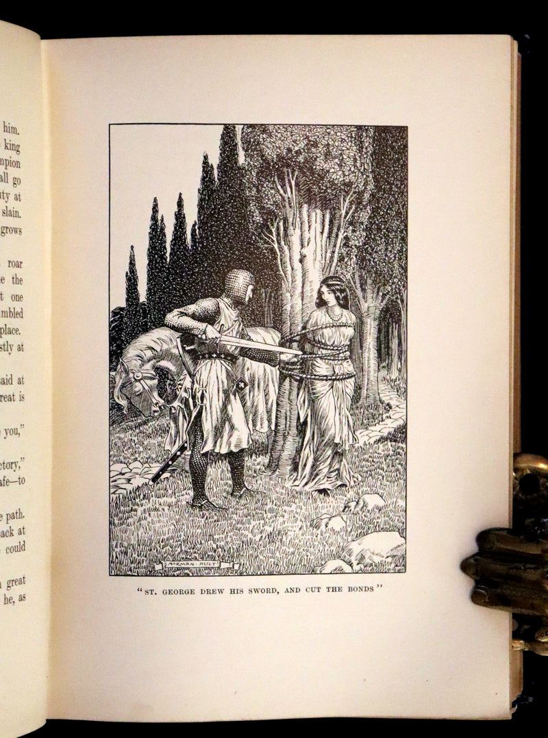 1915 Rare Book - The Seven Champions Of Christendom by F. J. Harvey Darton