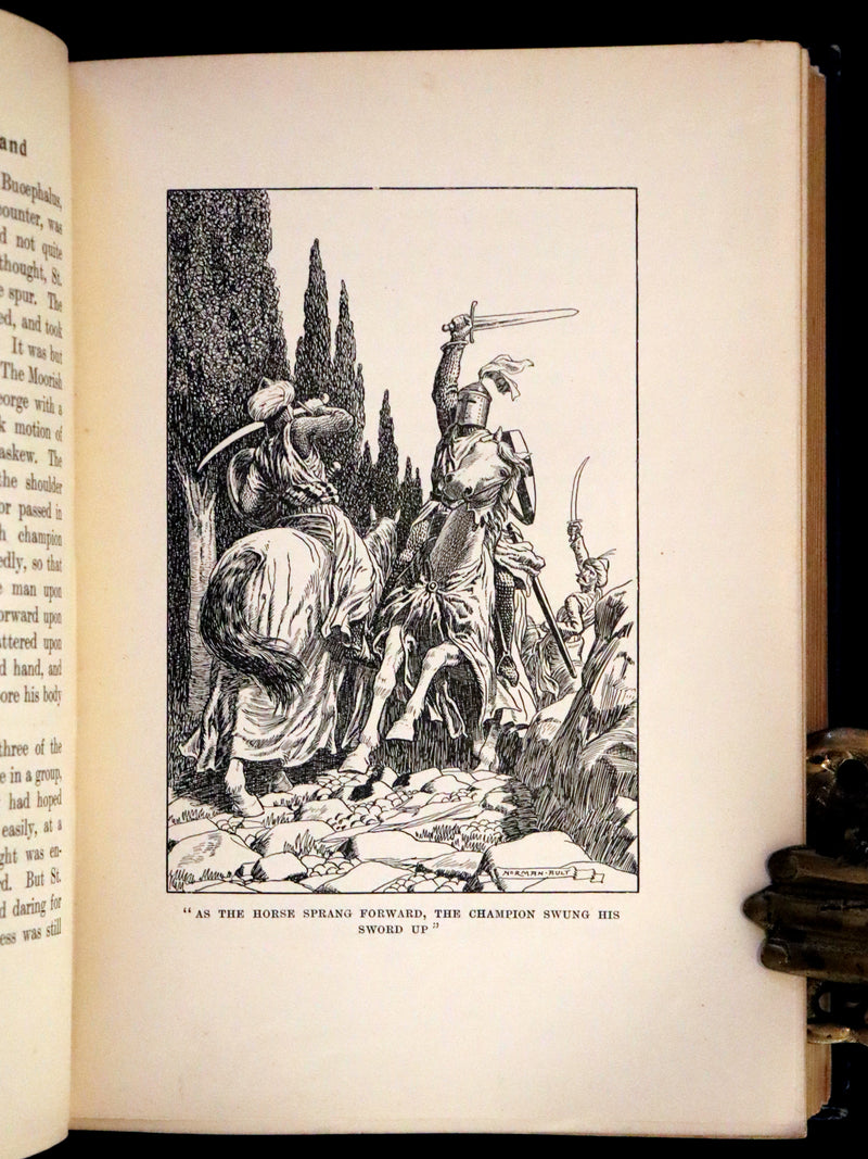 1915 Rare Book - The Seven Champions Of Christendom by F. J. Harvey Darton