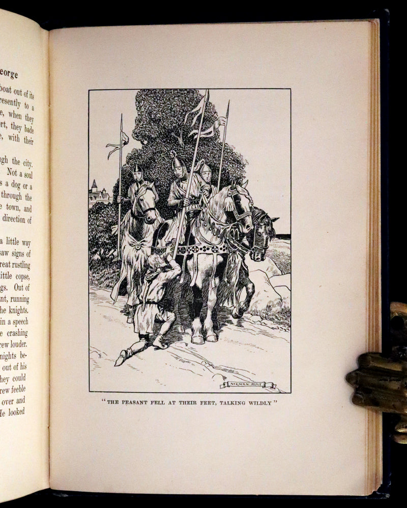 1915 Rare Book - The Seven Champions Of Christendom by F. J. Harvey Darton