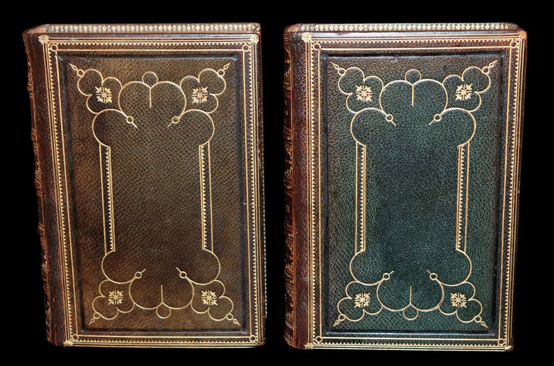 1843 Rare Book set - The Poetical Works of John Milton Illustrated