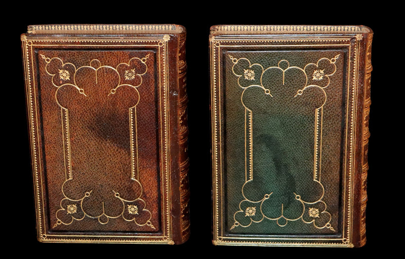 1843 Rare Book set - The Poetical Works of John Milton Illustrated