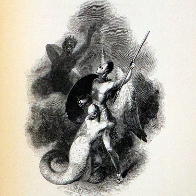 1843 Rare Book set - The Poetical Works of John Milton Illustrated