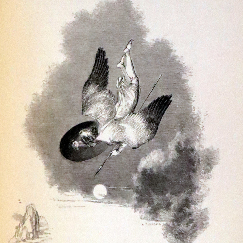 1843 Rare Book set - The Poetical Works of John Milton Illustrated