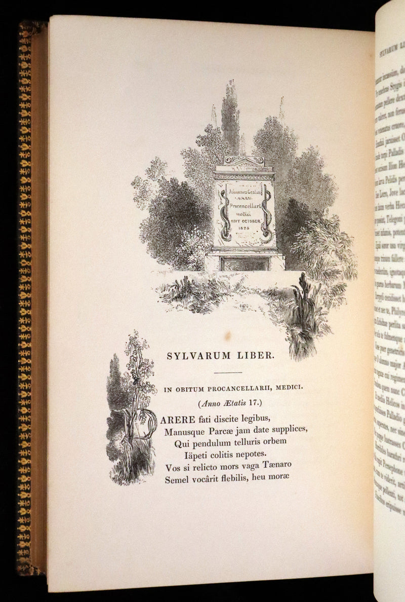 1843 Rare Book set - The Poetical Works of John Milton Illustrated