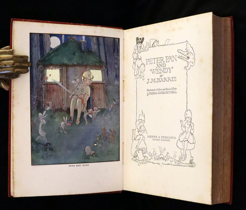 1925 Rare Book - Peter Pan and Wendy Illustrated by Mabel Lucie Attwell