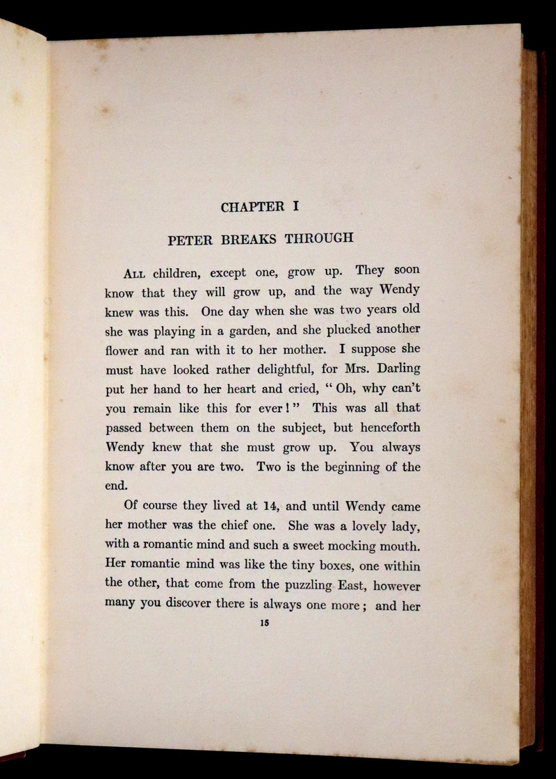 1925 Rare Book - Peter Pan and Wendy Illustrated by Mabel Lucie Attwell