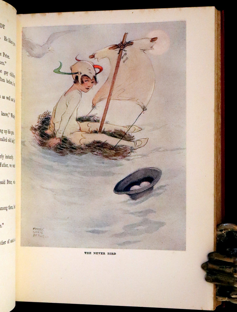 1925 Rare Book - Peter Pan and Wendy Illustrated by Mabel Lucie Attwell