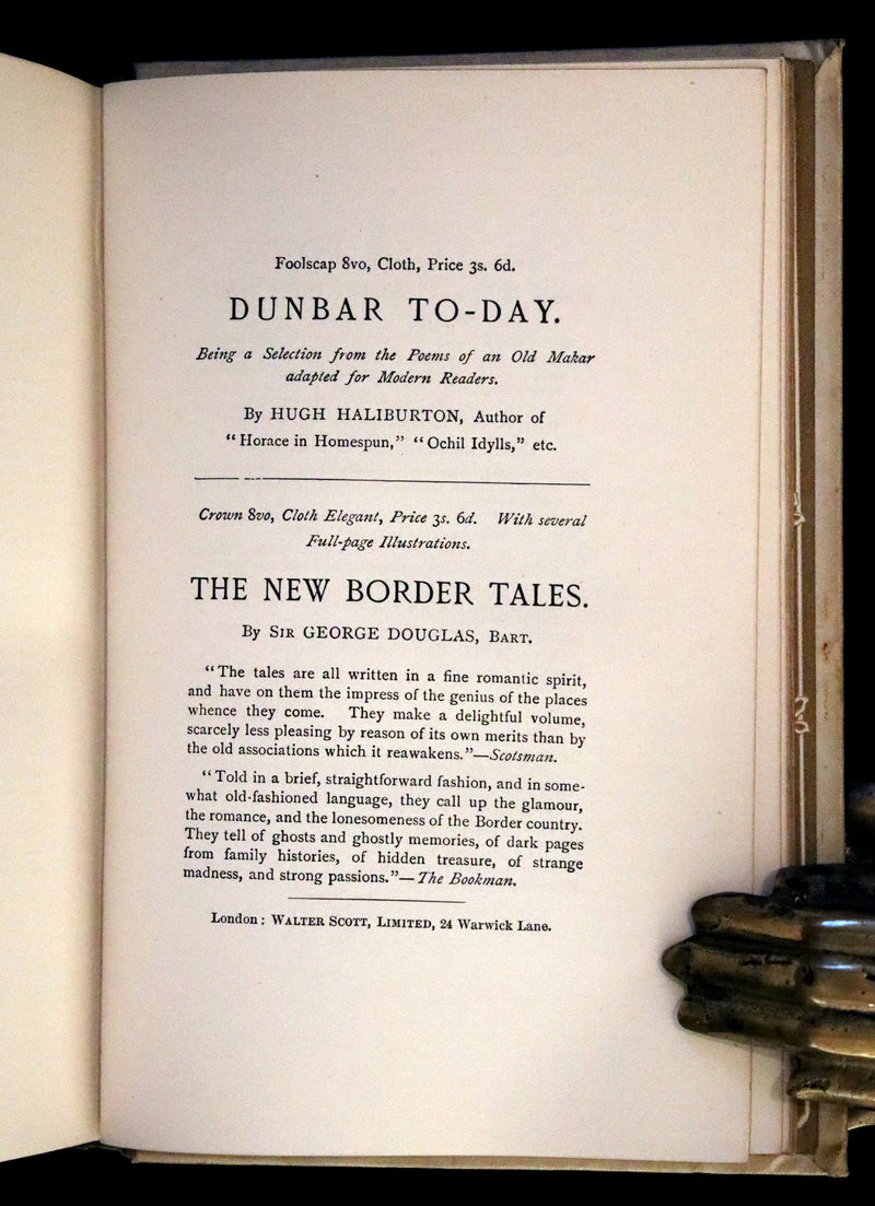 1893 Scarce First Edition - Scottish Fairy and Folk Tale by Sir George Douglas