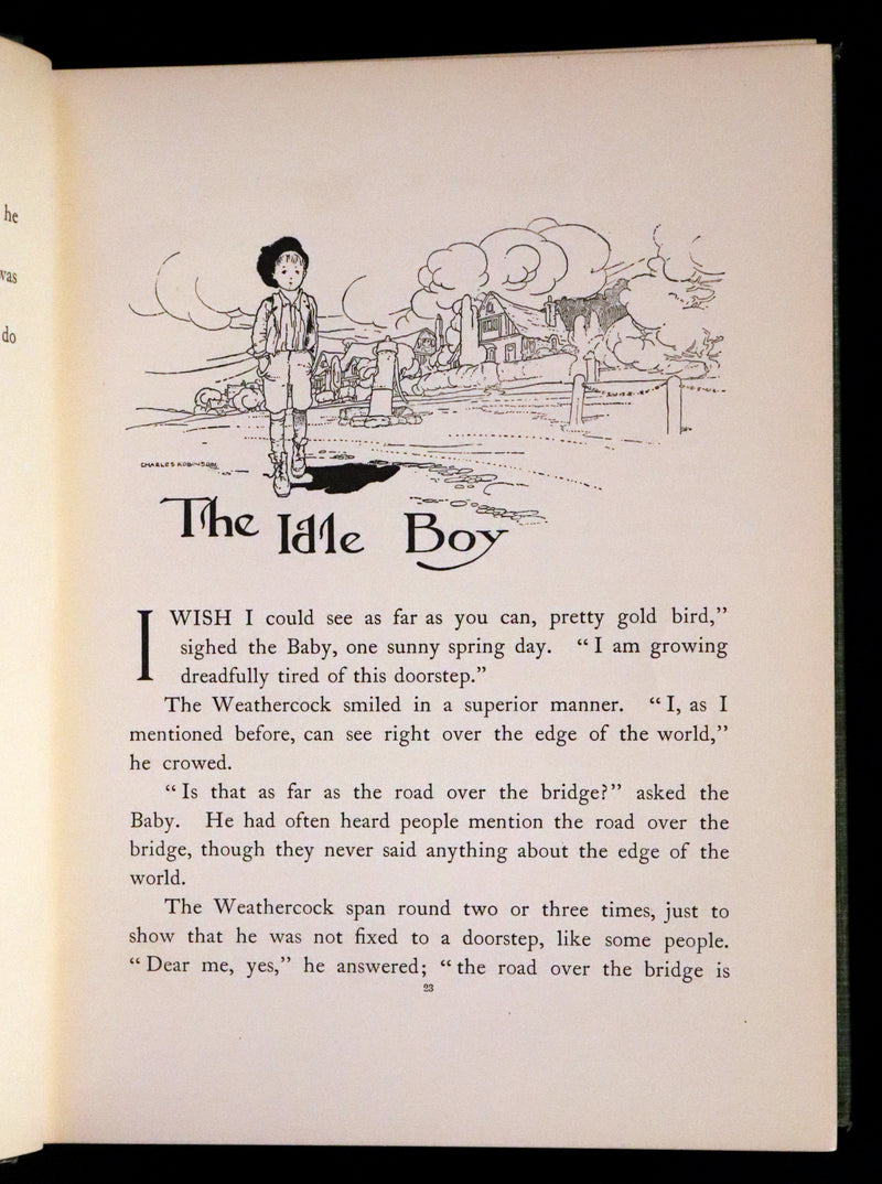 1907 Rare First Edition - The Story of the Weathercock by Charles Robinson