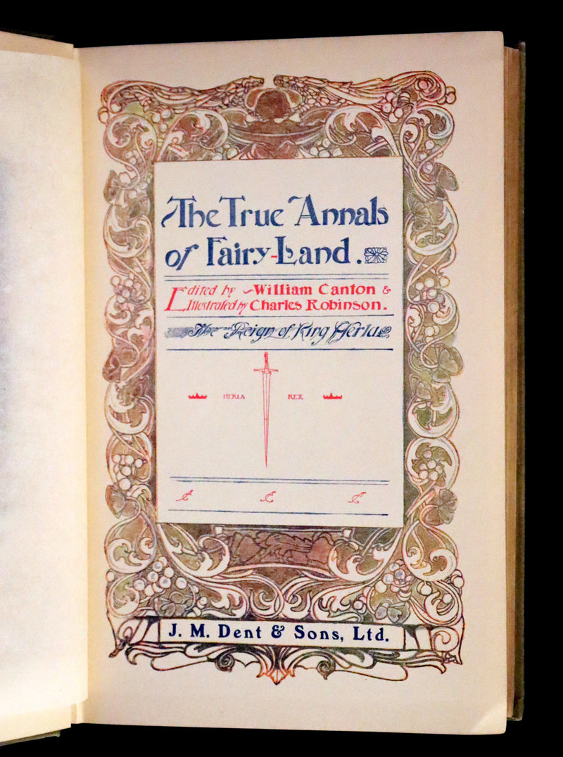 1900 Rare Book - The True Annals of Fairy-Land: The Reign of King Herla
