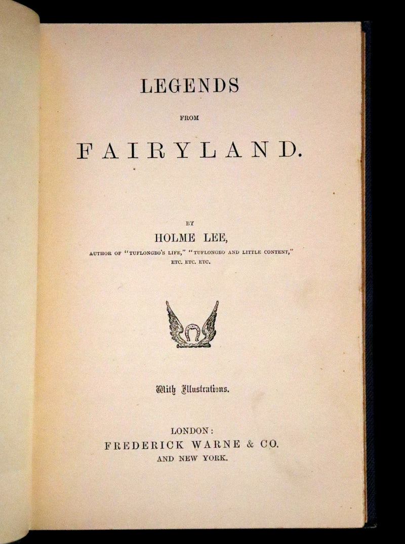 1890 Scarce Book - Legends from Fairyland by Mrs. H.B. Paull