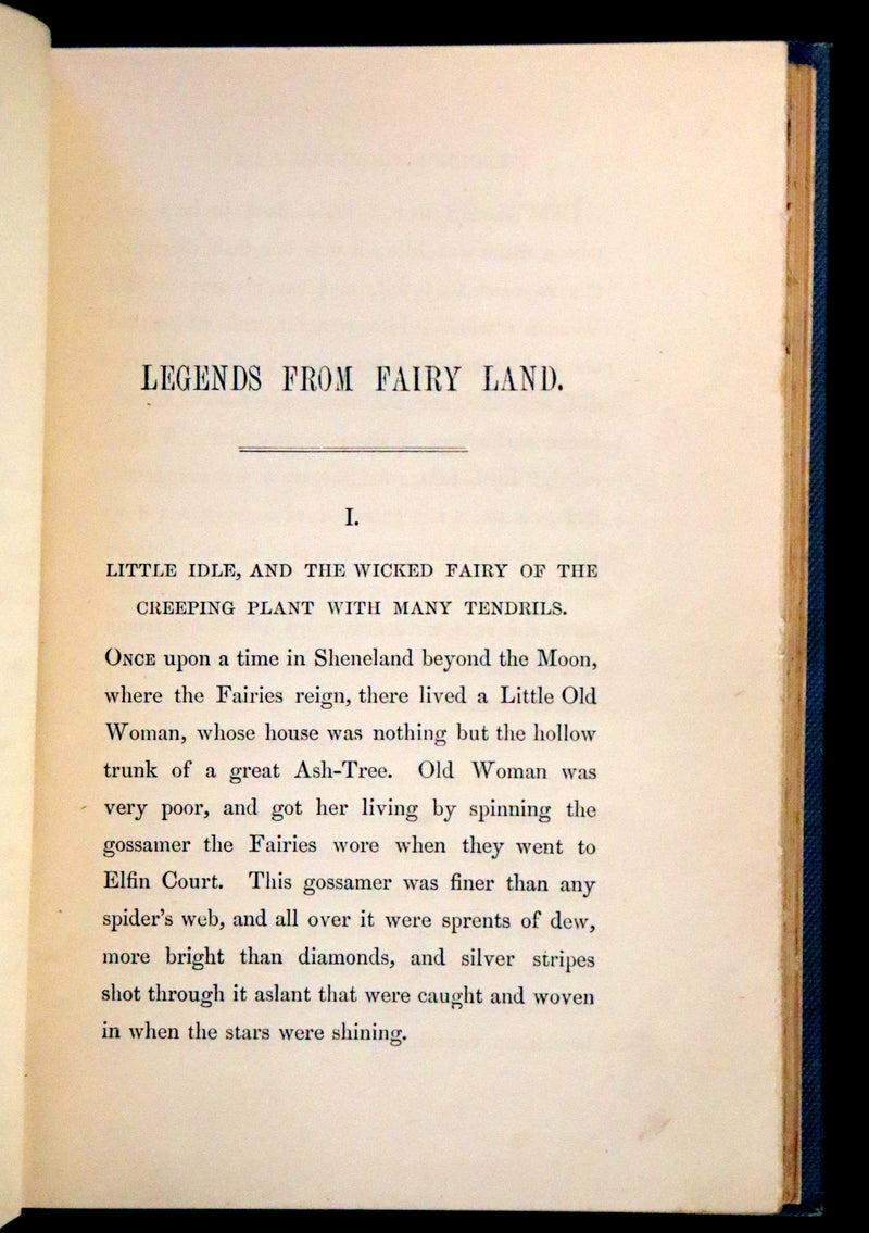 1890 Scarce Book - Legends from Fairyland by Mrs. H.B. Paull